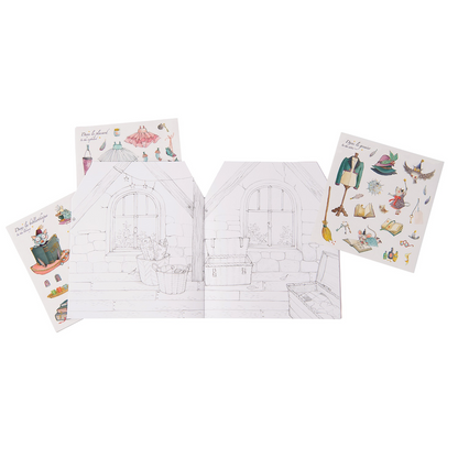 Colouring Book with Stickers - Il Etait une Fois