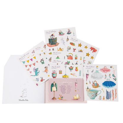Colouring Book with Stickers - Il Etait une Fois