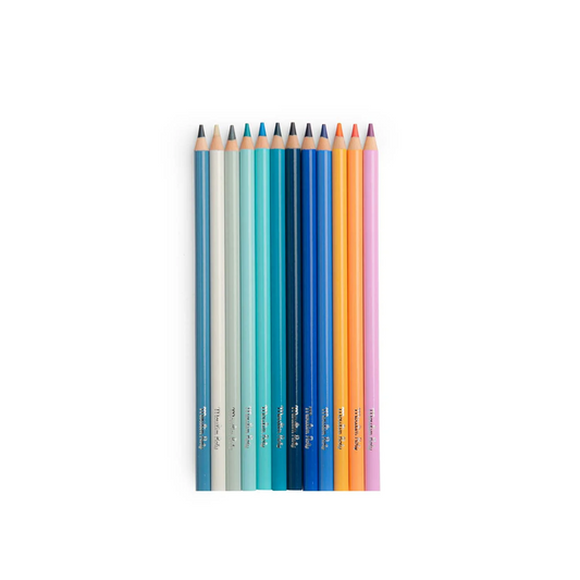 12 SKY Colouring Pencils and Cards