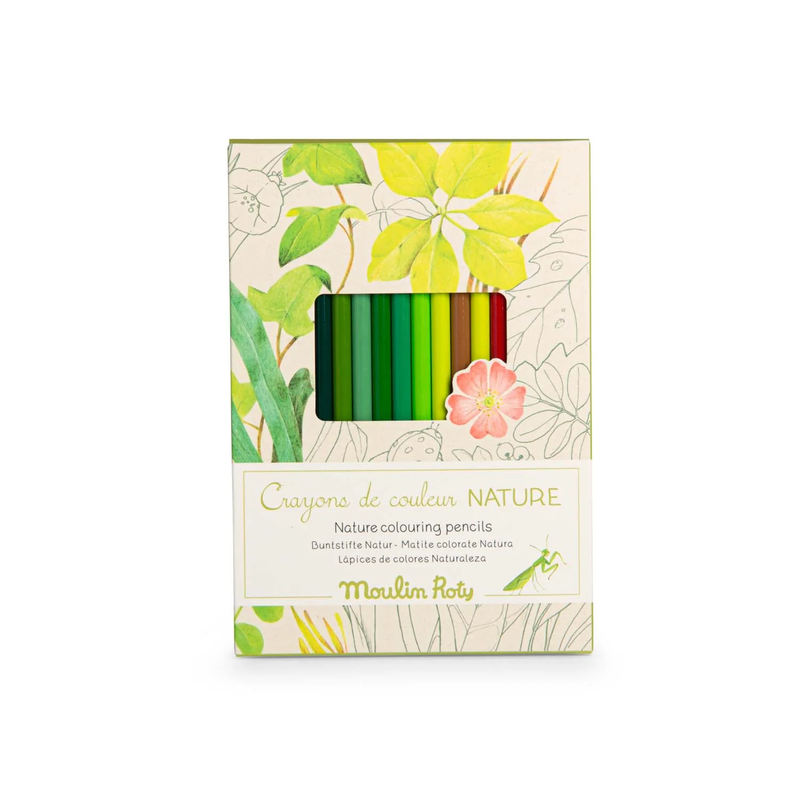 Le Botaniste - 12 NATURE Colouring Pencils and Cards
