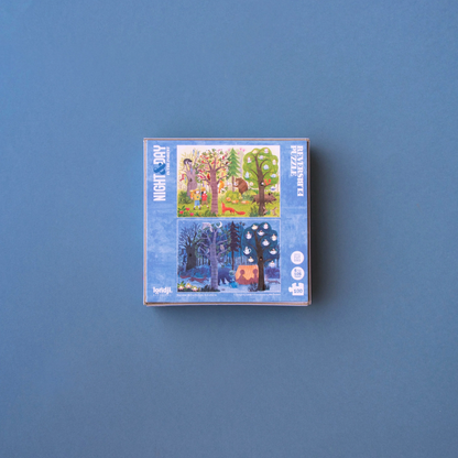 Pocket Puzzle - Night & Day in the Forest Reversible Puzzle by Londji