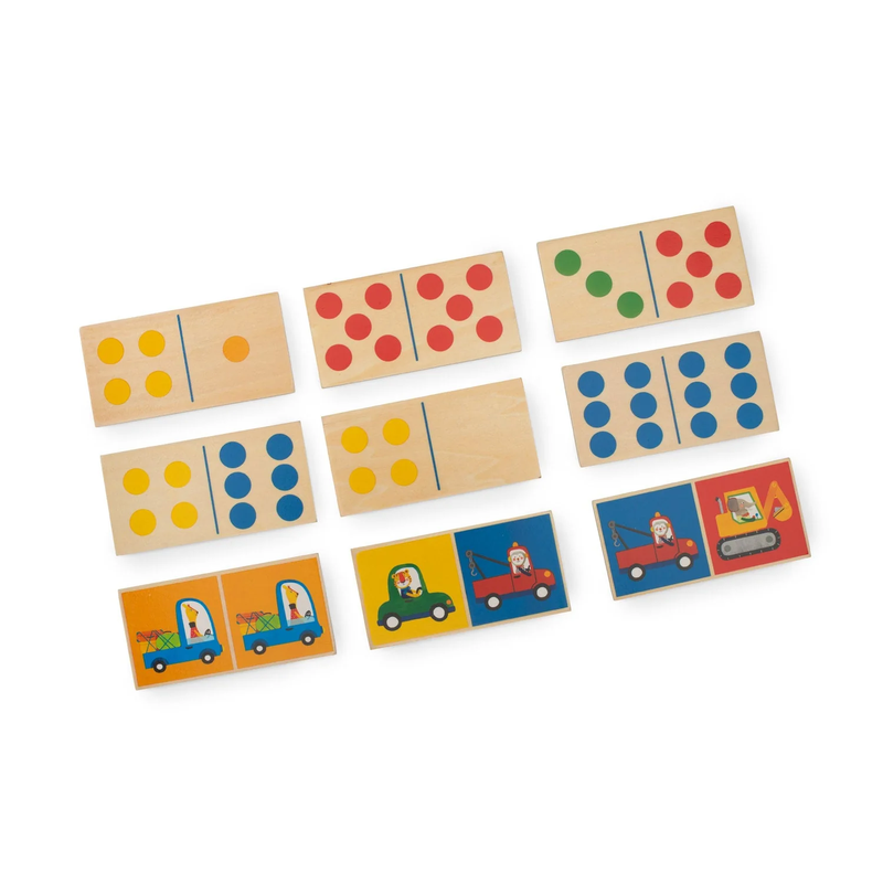 Set of Wooden Dominoes by Moulin Roty