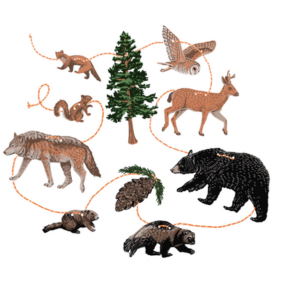 Pacific Northwest Woodland Paper Garland