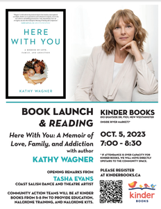 Book Launch "Here with you" with Kathy Wagner, Oct 5, 7 pm