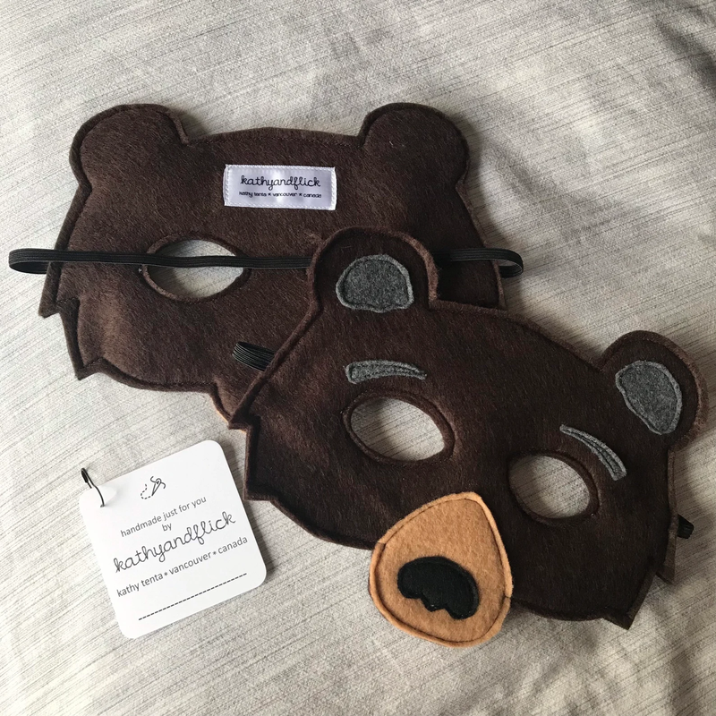 Felt Masks by Kathy and Flick