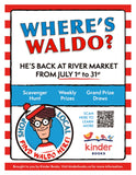 July 1-31, 2026, Where's Waldo at River Market?