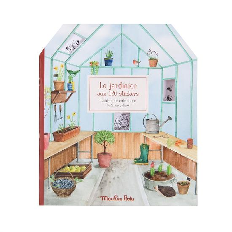 Le Jardinier - Sticker and Colouring Book  By Moulin Roty