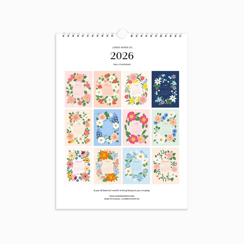 2026 Wall Calendar by Linden Paper