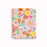 Linden Summer Floral Spiral Notebook