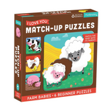 Match-Up Puzzles- Farm Babies 6 Beginner Puzzles