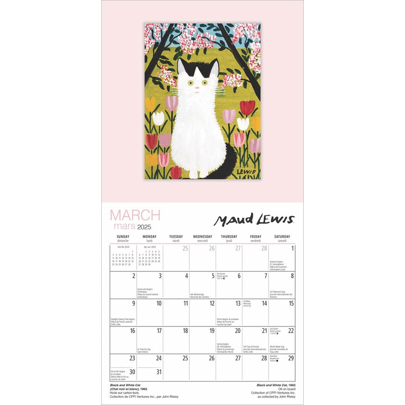 Maud Lewis Monthly Mini Wall Calendar