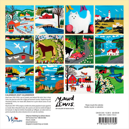Maud Lewis 2027 Mini Calendar
