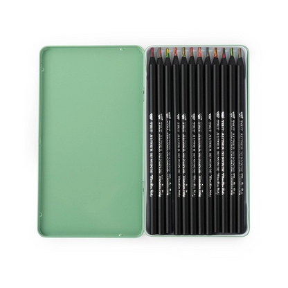 12 Multi-Coloured Pencils by Moulin Roty
