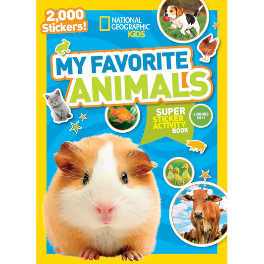 National Geographic Kids My Favorite Animals Super Sticker Activity Book