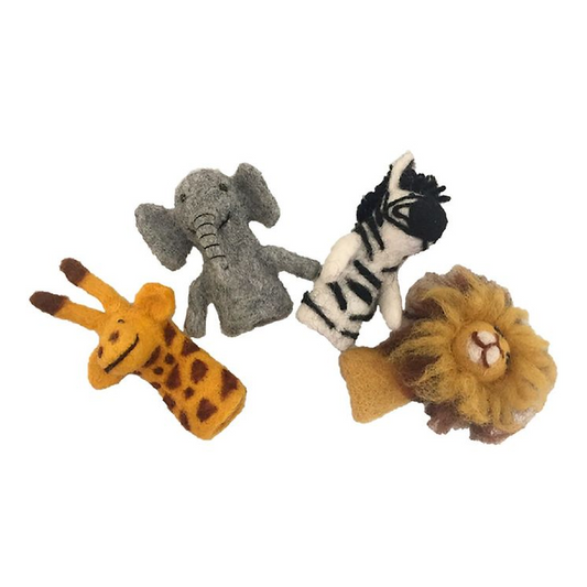 African Animals Finger Puppets by Papoose