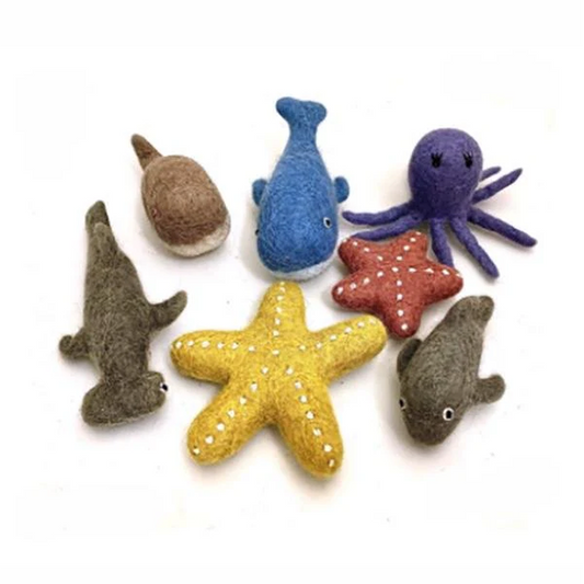 Sea Animal Set by Papoose Toys (7 pcs)