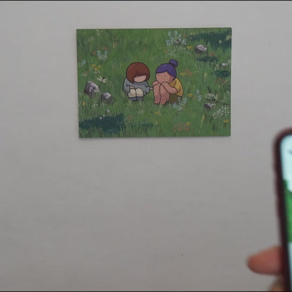 Hidden Interactive Postcard-Playing By The Ponds
