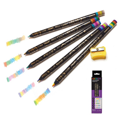 Rainbow Coloured Pencils - Rainbow by Corey Bullpitt (Haida)