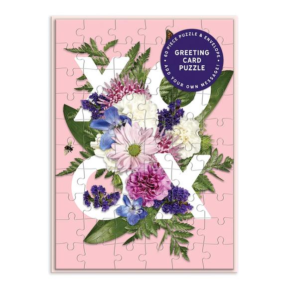 Say It with Flowers Hi Greeting Card Puzzle, 60 Piece Puzzle