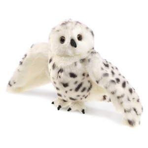 Snowy Owl large hand puppet