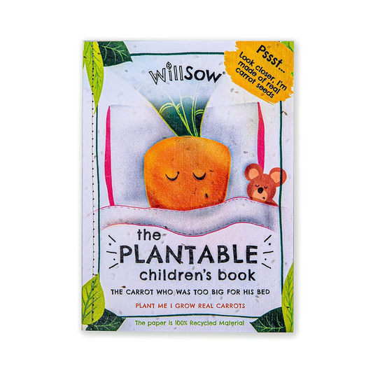 The Carrot Who Was Too Big For His Bed: Plantable Childrens Book-PREORDER