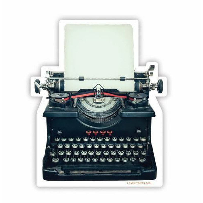 Typewriter Sticker