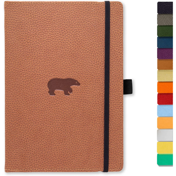 Dingbats - Wildlife Lined Medium Notebook, Brown Bear, A5