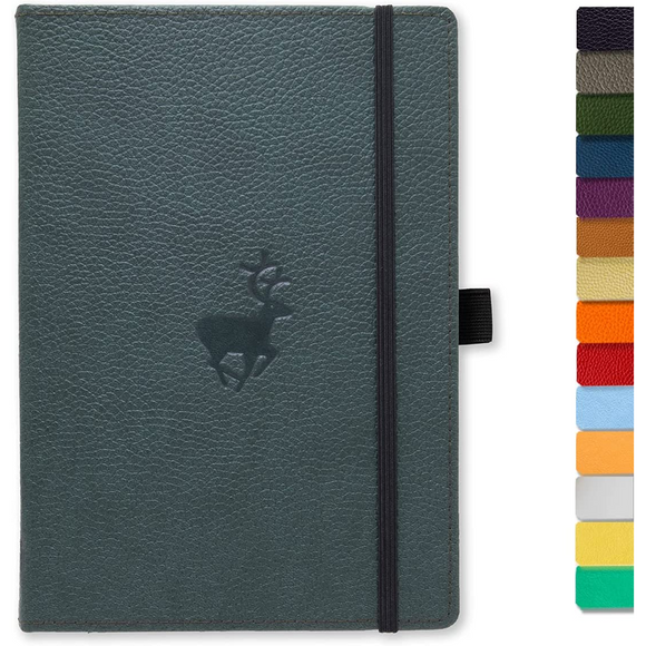 Dingbats - Wildlife Lined Pocket Notebook, Green Deer, A6