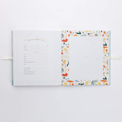The Wonderful Baby You Are A Record of Baby's First Year: Baby Memory Book with Milestone Stickers and Pockets