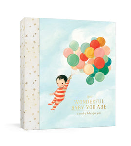 The Wonderful Baby You Are A Record of Baby's First Year: Baby Memory Book with Milestone Stickers and Pockets