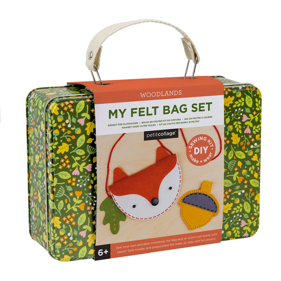 DIY Woodland Fox Felt Bag