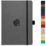 Dingbats - Wildlife Dotted Medium Notebook, Grey Elephant, A5
