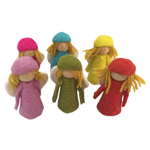 Dolls - Elves Bright 6pcs Felted Wool