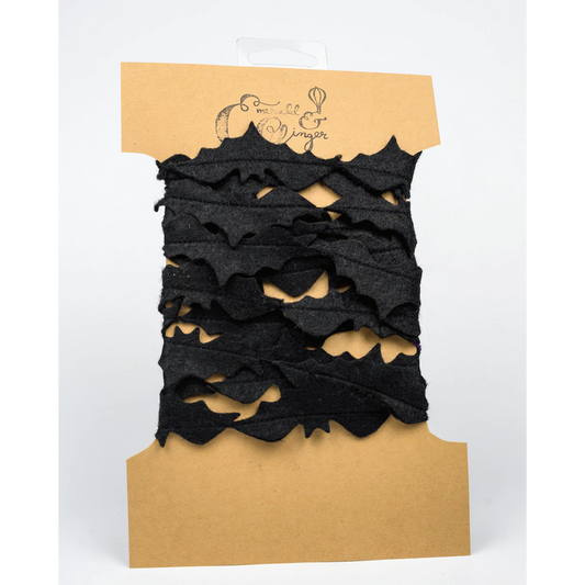 Halloween Bats Felt Garlands - black