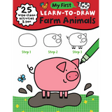 My First Learn-To-Draw: Farm Animals: (25 Wipe Clean Activities + Dry Erase Marker)