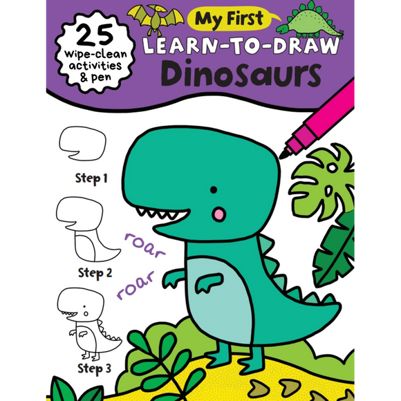 My First Learn-To-Draw: Dinosaurs: (25 Wipe Clean Activities + Dry Erase Marker)