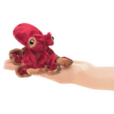 mini Red Octopus - Finger Puppet
