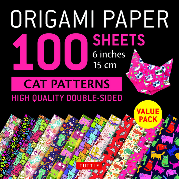 Origami Paper 100 sheets Cat Patterns 6