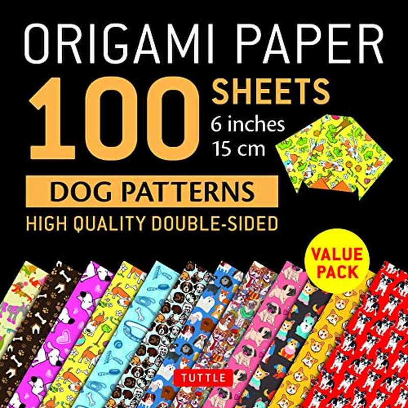 Origami Paper 100 sheets Dog Patterns 6" (15 cm): Tuttle Origami Paper: Double-Sided Origami Sheets Printed with 12 Different Patterns: Instructions for 6 Projects Included