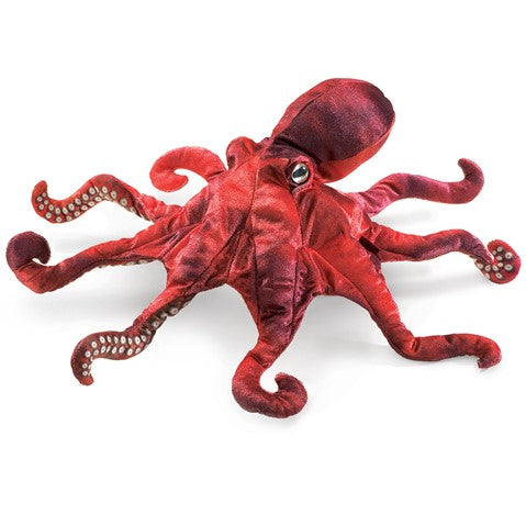 Red Octopus Hand Puppet