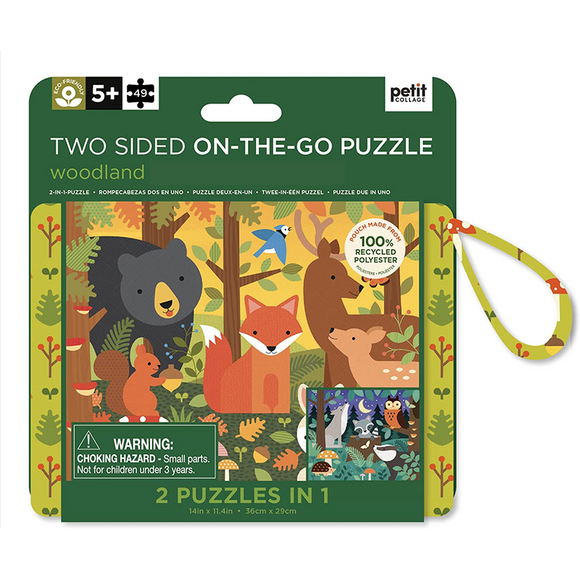 Woodland Two-Sided On-The-Go Puzzle